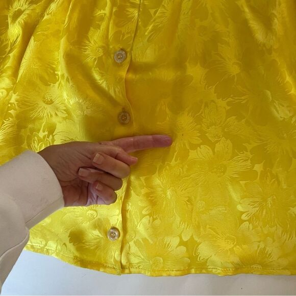 Tucker Silk Balloon Sleeve Blouse - Picture 7 of 7